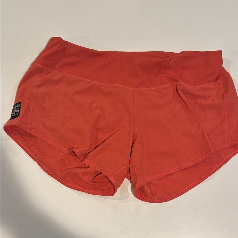 Oiselle Women’s Roga Shorts - Coral sz 8